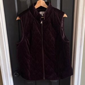 Deep Purple Velvet Vest